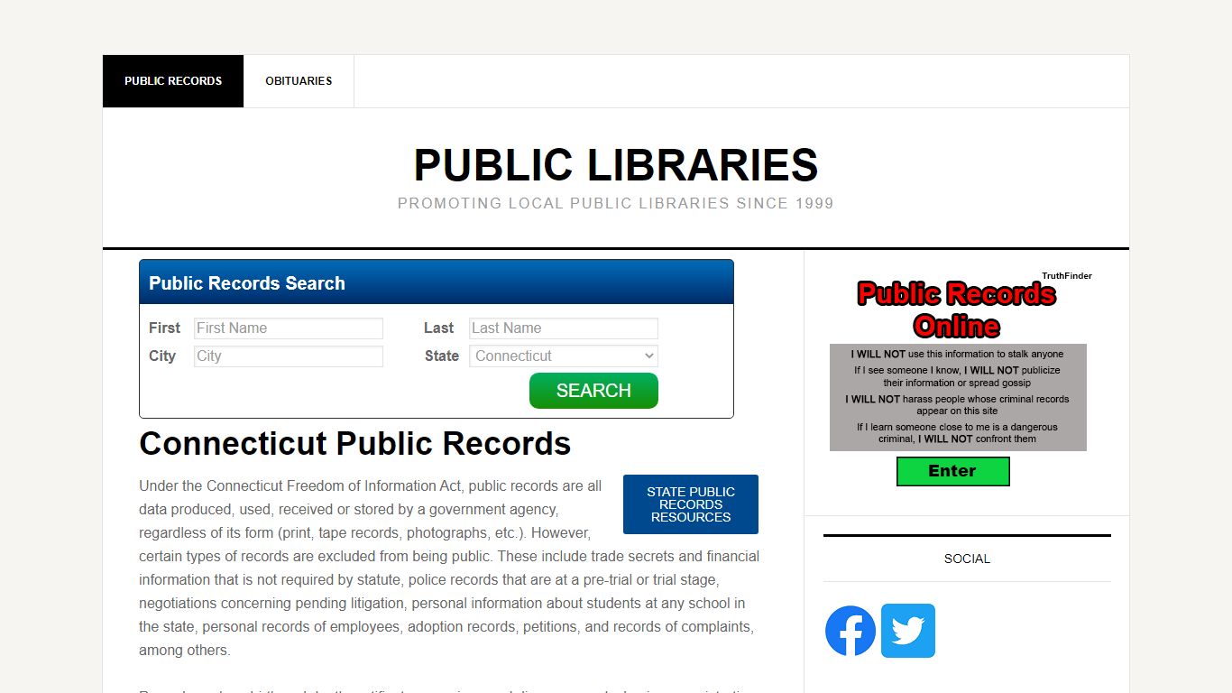 Connecticut Public Records